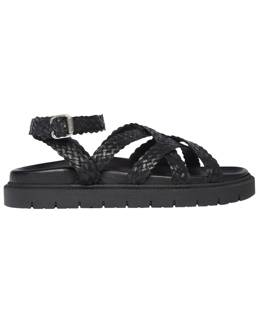 Freda Salvador Glen Leather Sandal Black