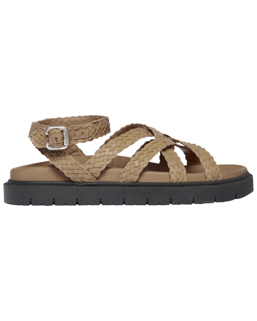 Freda Salvador Glen Leather Sandal Beige