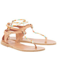 Ancient Greek Sandals Chrysso Leather Sandal Beige