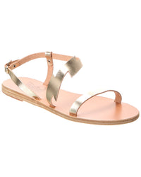 Ancient Greek Sandals Fotini Leather Sandal Platinum