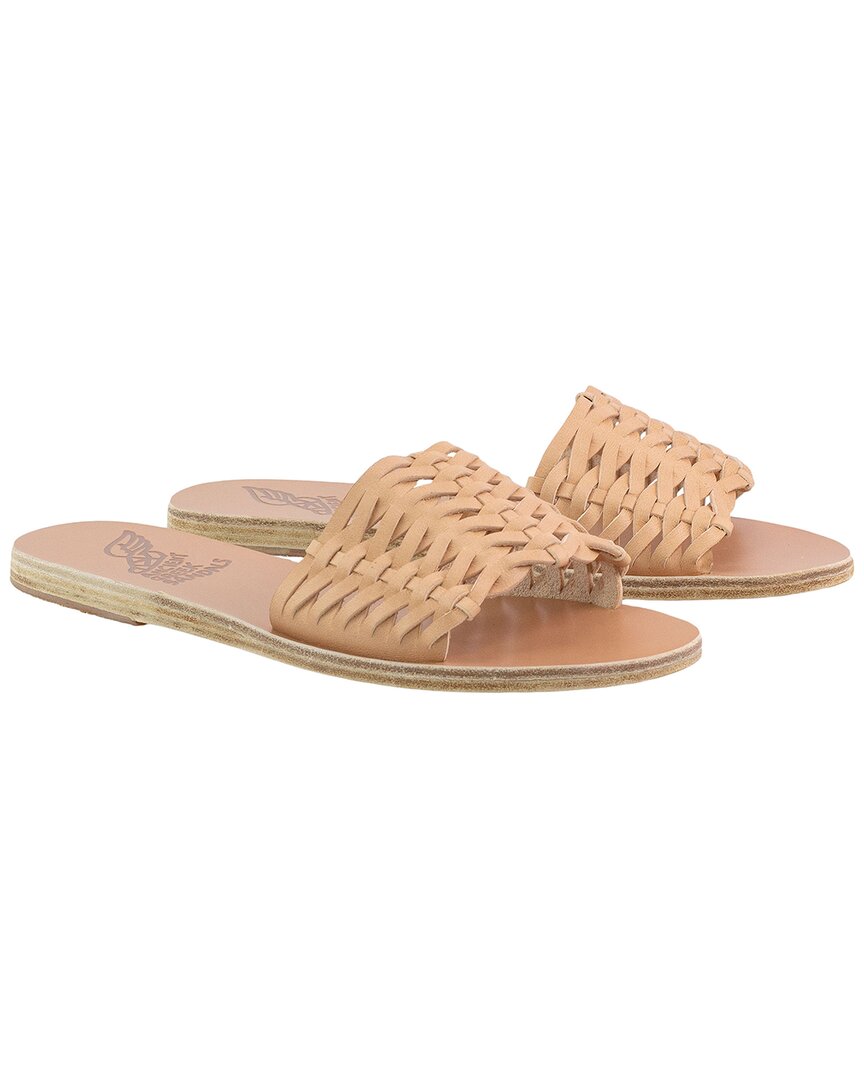Ancient Greek Sandals Taygete Woven Leather Sandal Natural