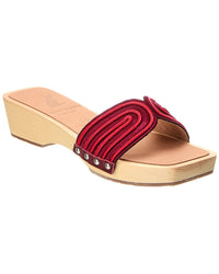 Ancient Greek Sandals The Harness Clog Red