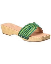Ancient Greek Sandals The Harness Clog Green