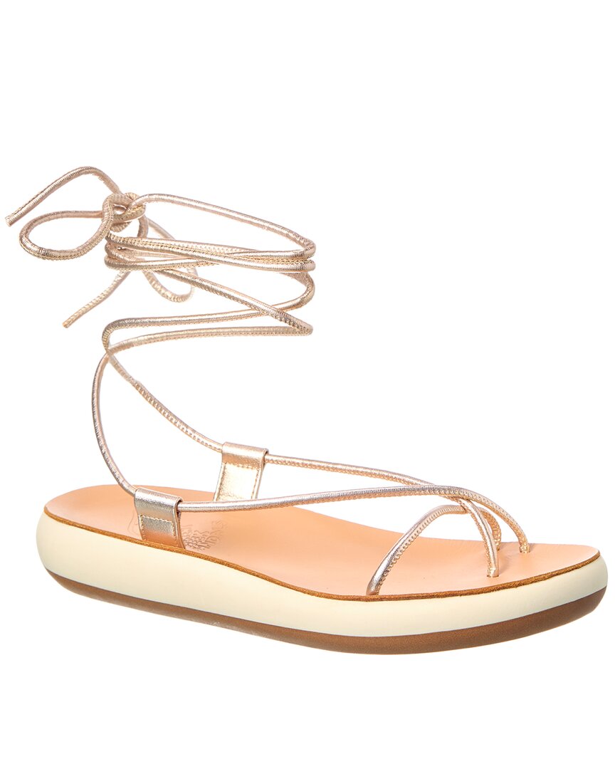 Ancient Greek Sandals Diakopes Comfort Leather Sandal Gold