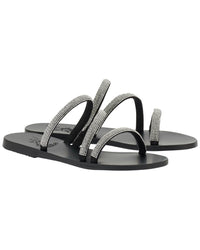 Ancient Greek Sandals Polytimi Diamante Sandal Black