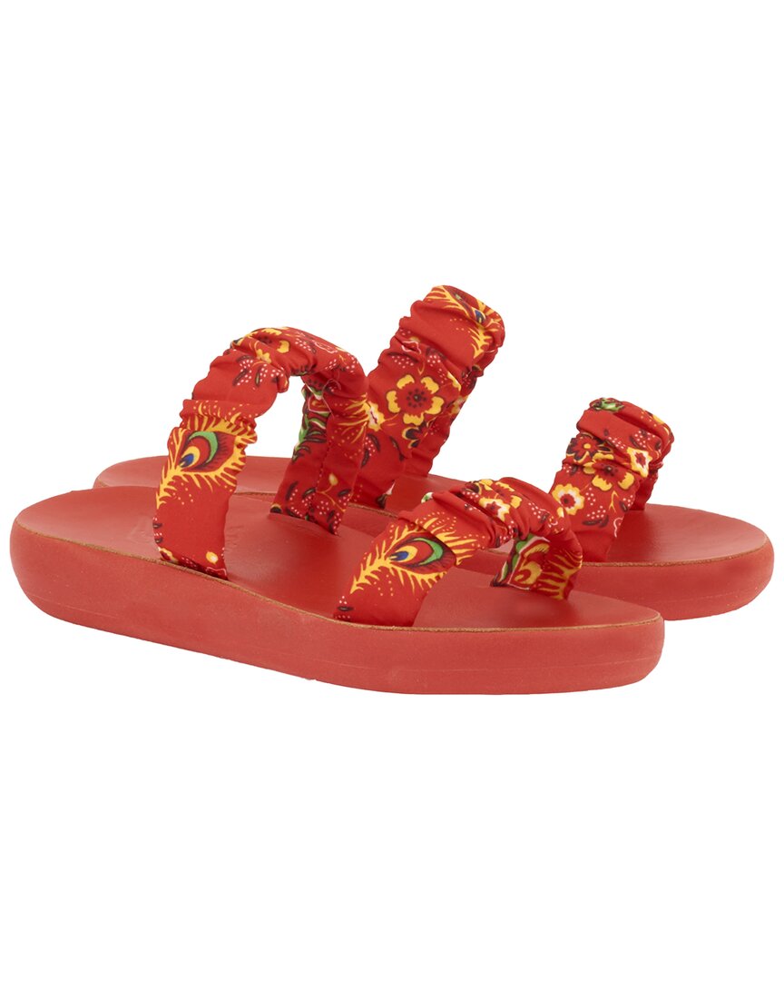 Ancient Greek Sandals Scrunchie Melia Sandal Red