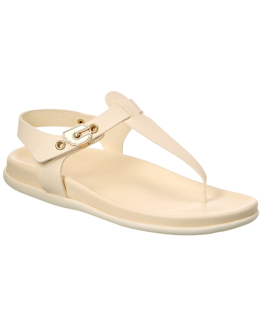 Ancient Greek Sandals Alki Leather Sandal Off White