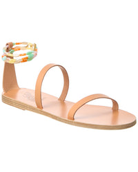 Ancient Greek Sandals Smirni Leather Sandal Beige