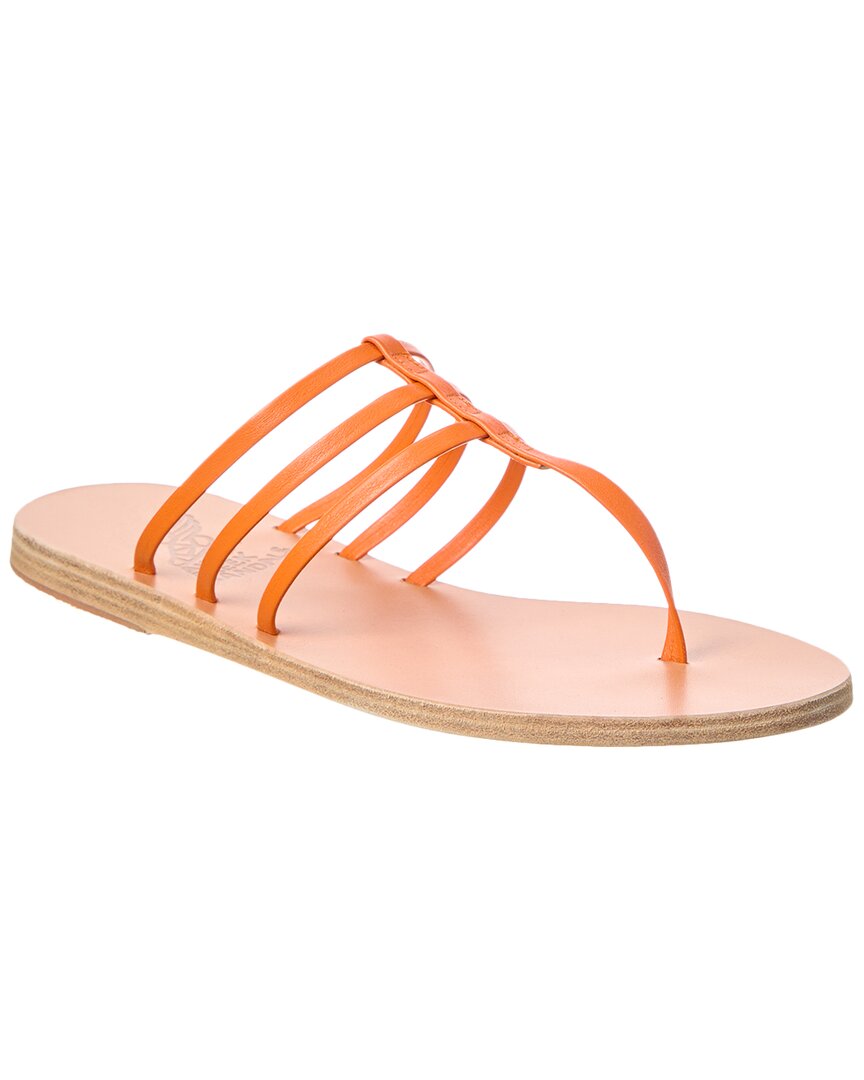 Ancient Greek Sandals Serena Leather Sandal Orange