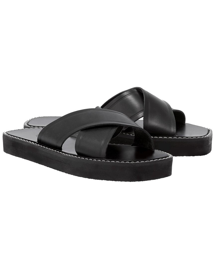 Ancient Greek Sandals Thais Zeus Leather Sandal Black
