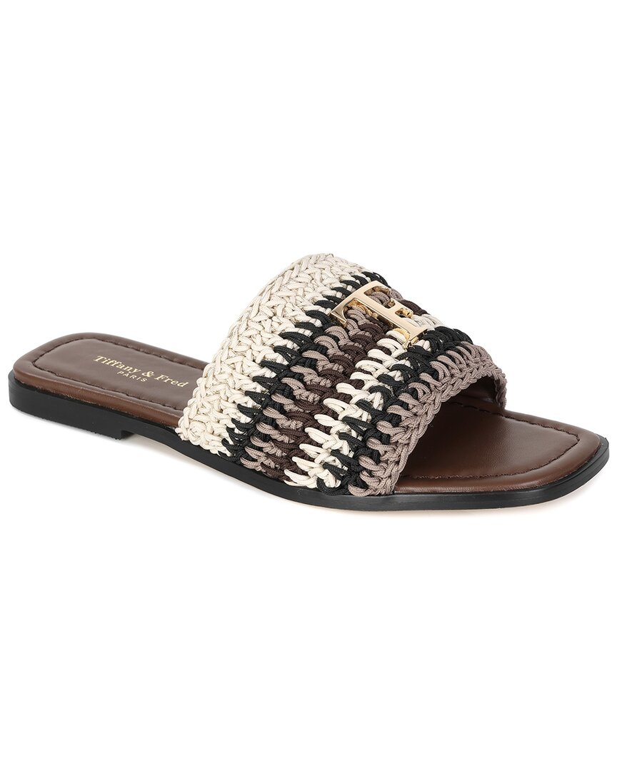 Tiffany & Fred Paris Raffia Sandal