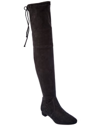 Stuart Weitzman Genna City Suede Over-The-Knee Boot Grey Multi 4