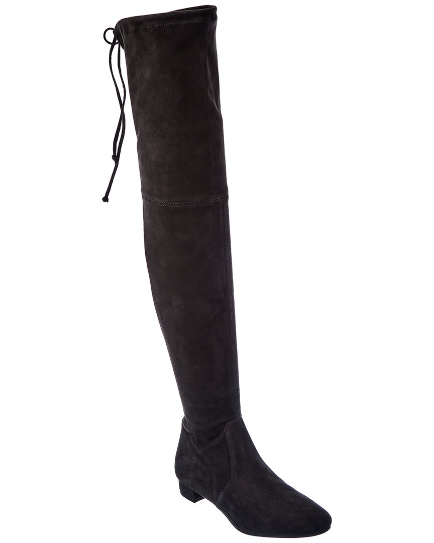 Stuart Weitzman Genna City Suede Over-The-Knee Boot Grey Multi 4