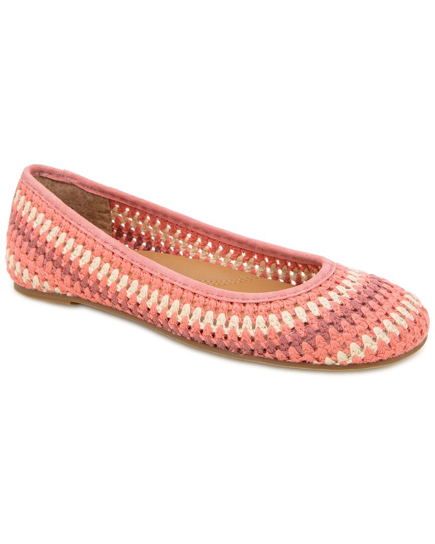 Gentle Souls By Kenneth Cole Mable Leather-Trim Flat