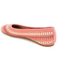 Gentle Souls By Kenneth Cole Mable Leather-Trim Flat