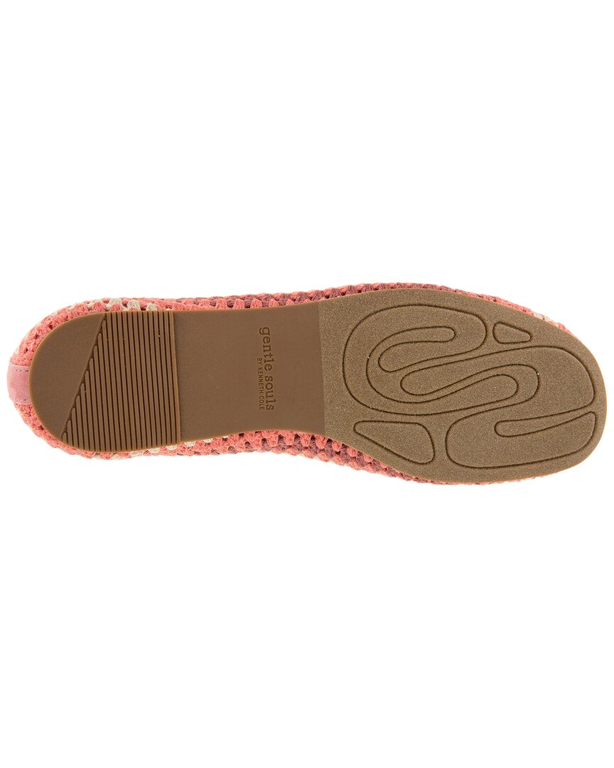 Gentle Souls By Kenneth Cole Mable Leather-Trim Flat