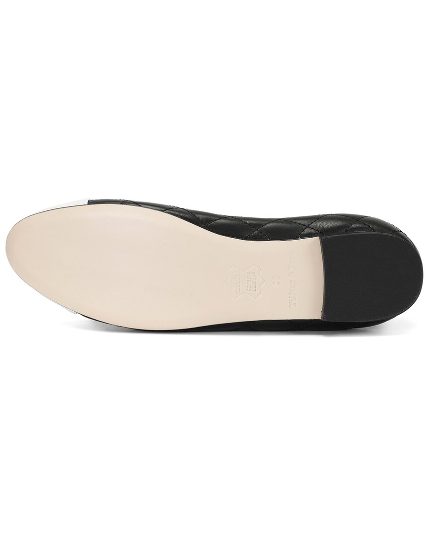 Tiffany & Fred Paris Quilted Leather Ballet Flat