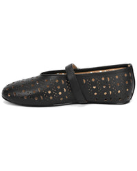 Tiffany & Fred Paris Perforated Leather Mary Jane Flat