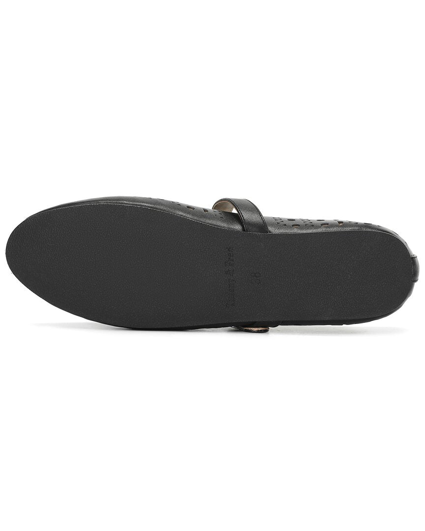 Tiffany & Fred Paris Perforated Leather Mary Jane Flat