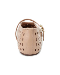 Tiffany & Fred Paris Perforated Leather Mary Jane Flat