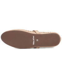 Tiffany & Fred Paris Perforated Leather Mary Jane Flat