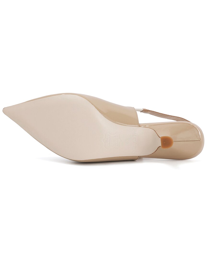 Tiffany & Fred Paris Patent Slingback Kitten Heel Pump