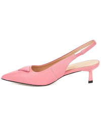 Tiffany & Fred Paris Leather Slingback Kitten Heel Pump