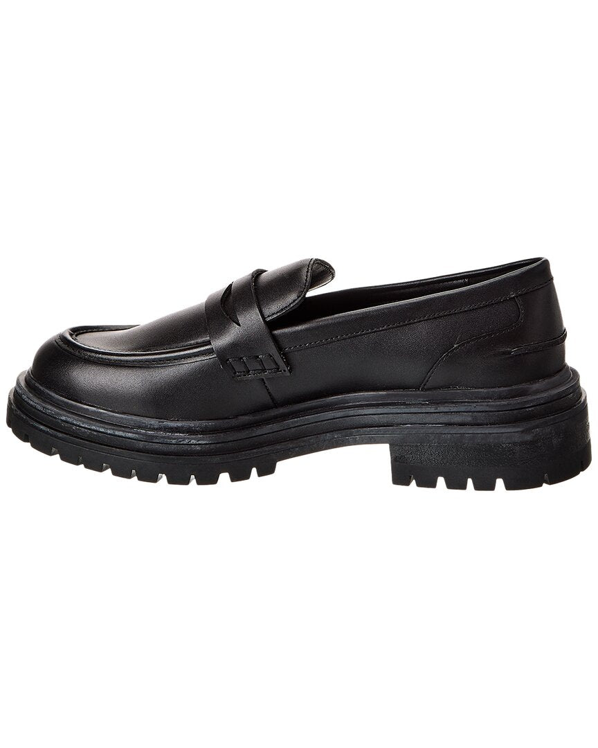 Reiss Adele Cleated Sole Leather Loafer
