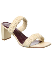 Staud Frankie Leather Sandal White