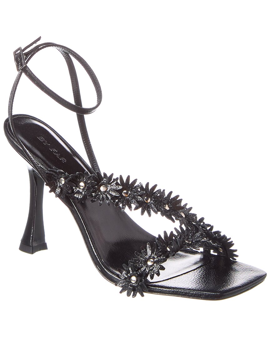 By Far Poppy Leather Sandal Black