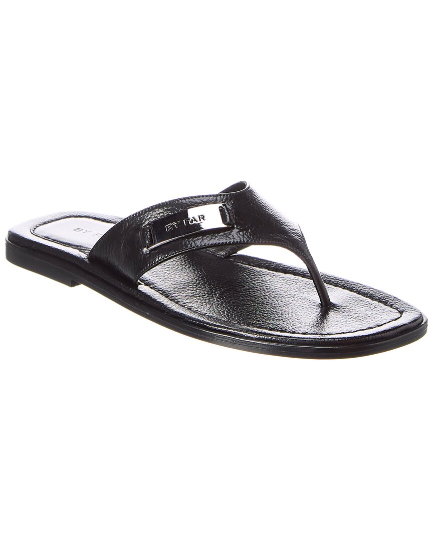 By Far Zizi Leather Sandal Black