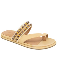 Gentle Souls By Kenneth Cole Lentini Bead Leather Sandal