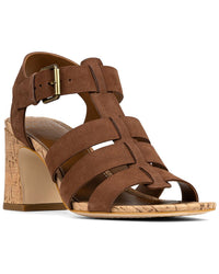 Donald Pliner Dashira Leather Sandal Brown Multi