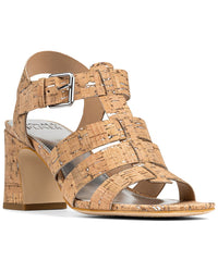 Donald Pliner Dashira Leather Sandal Brown Multi