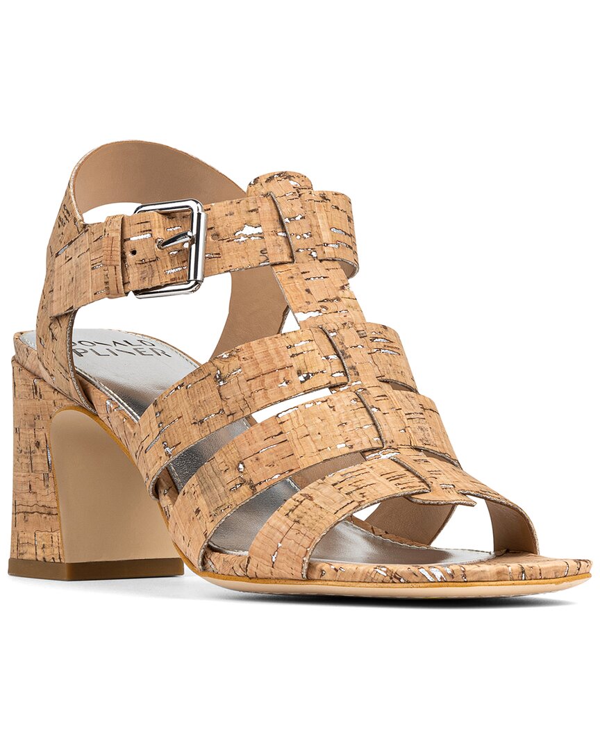 Donald Pliner Dashira Leather Sandal Brown Multi