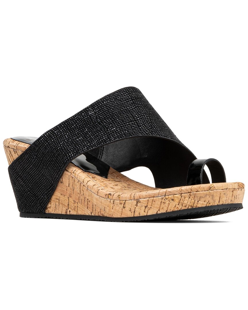 Donald Pliner Gyer Leather Sandal Black