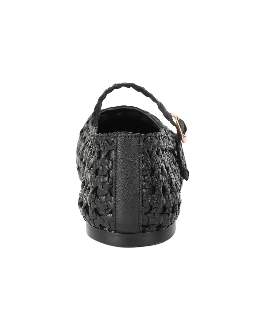 Tiffany & Fred Paris Crochet Leather Flat