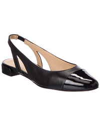 Stuart Weitzman Stuart Weitzman Sleek Leather Slingback Flat