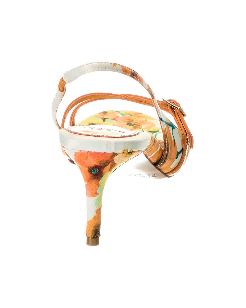 Alexandre Birman Maia 60 Canvas & Leather Slingback Sandal