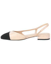 Tiffany & Fred Paris 2-Tone Leather Flat