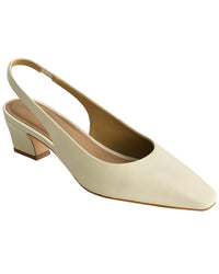Bernardo Ariella Leather Pump 7.5 Beige