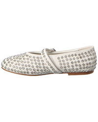 Tiffany & Fred Paris Bedazzled Suede Flat