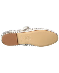 Tiffany & Fred Paris Bedazzled Suede Flat