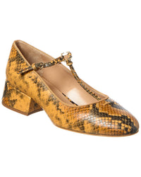 Ulla Johnson Leather Slingback Pump Black