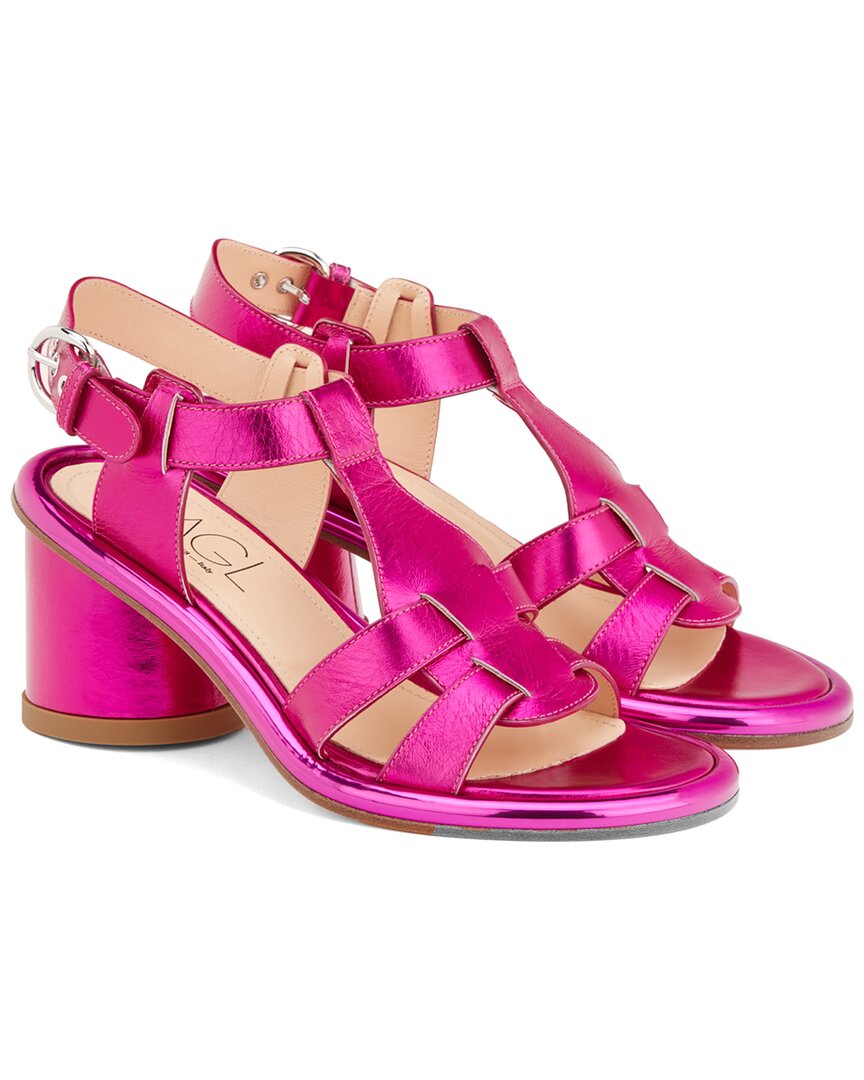 Agl Alison H Straps Leather Sandal Pink