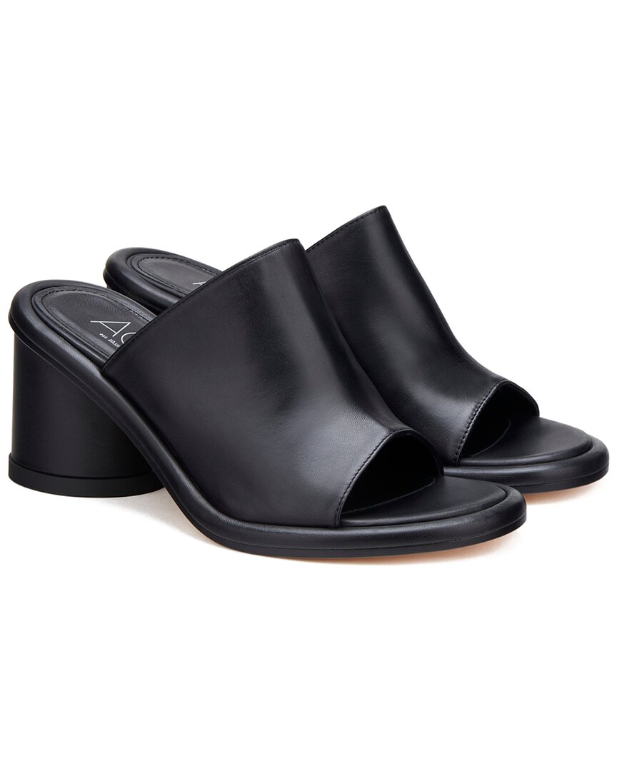 Agl Alison H Slides Leather Slide Nero
