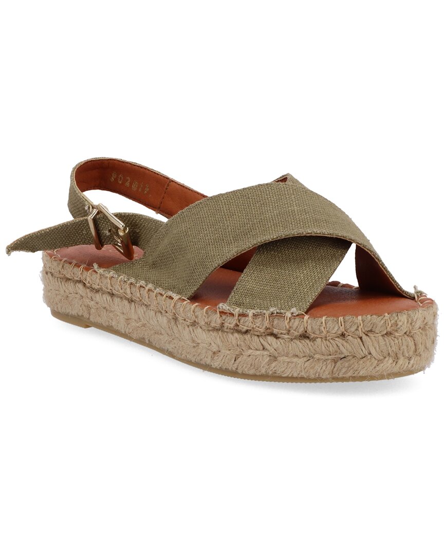 Alohas Crossed Espadrille Khaki