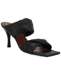 Alohas Twist Leather Sandal Black