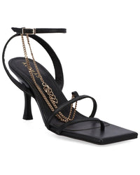 Alohas Straps Leather Sandal Black