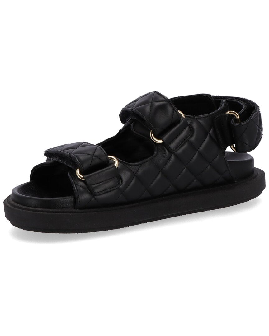 Alohas Hook-Loop Leather Sandal